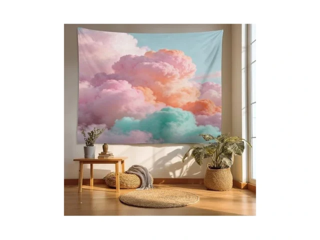Batmerry Sun Cloud Pastel Tapestry Pastel Rainbow… Coupon