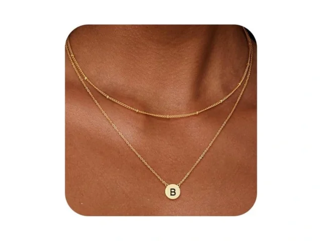 Poaiiu A-z Layered Initial Necklaces For Women… Coupon
