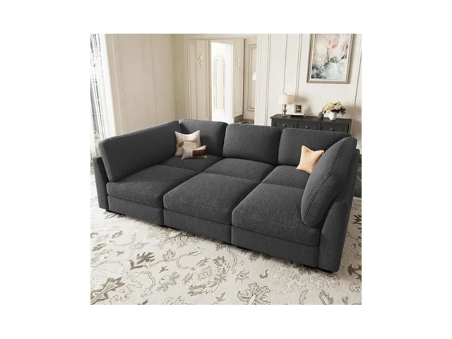 Belffin Sectional Sleeper Sofa Bed With Deep Seat… Code