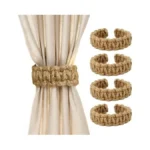 Amazon code: 4 Pack Braided Curtain Tiebacks Farmhous