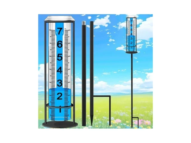 Rain Gauge Outdoor Upgraded Rain Gauges Outdoors… Coupon