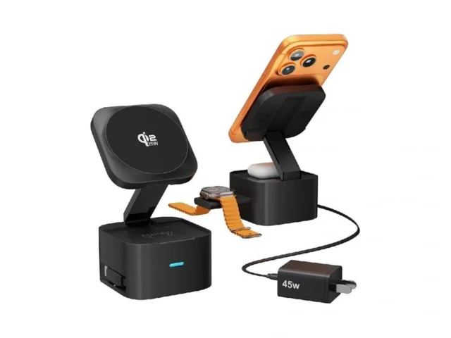 Foldable 3-in-1 Charging Station For Apple Devices… Code