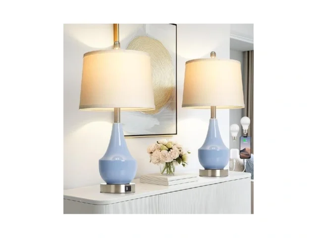 Cinyirong Modern Blue Table Lamp Set Of 2 24… Code