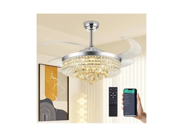 Trssdre 52 Inch Fandelier Ceiling Fan With Light… Code