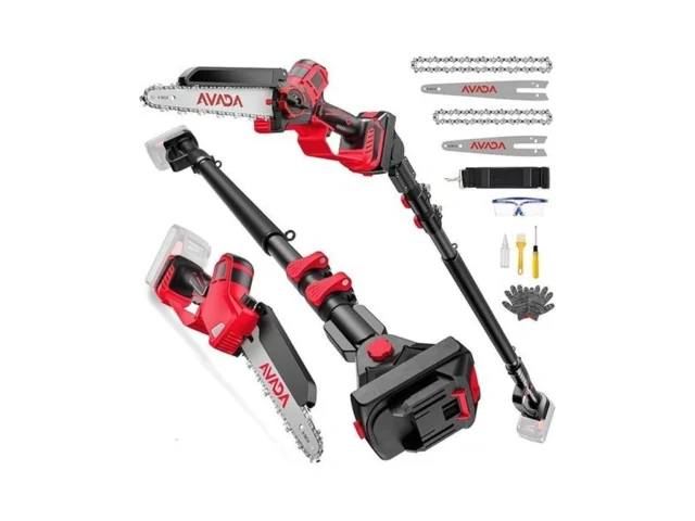 2-in-1 Cordless 8-inch Pole Saw Chainsaw For Mwkee… Code