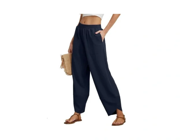 Freeoak Relaxed Fit Work Pants For Office Ladies… Code