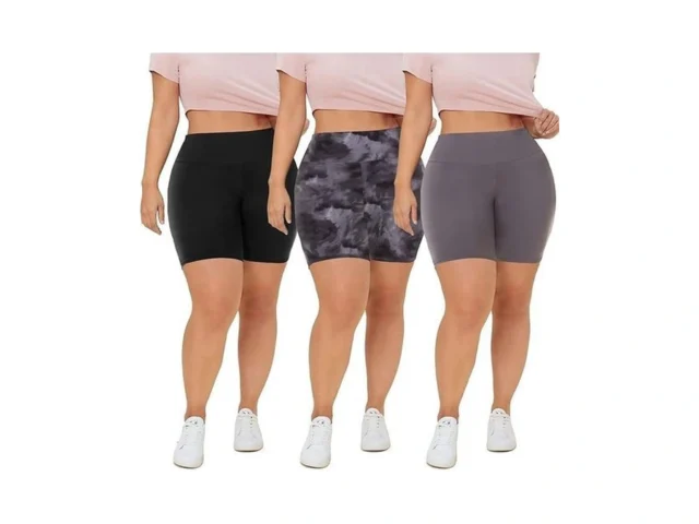 Qggqdd 3 Pack Plus Size Biker Shorts For Women 8… Code