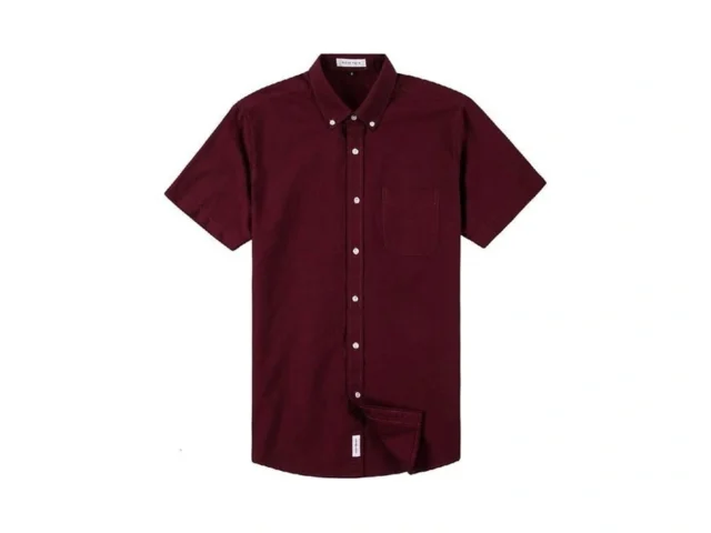 Muse Fath Men S Short Sleeve Oxford Casual Cotton… Code
