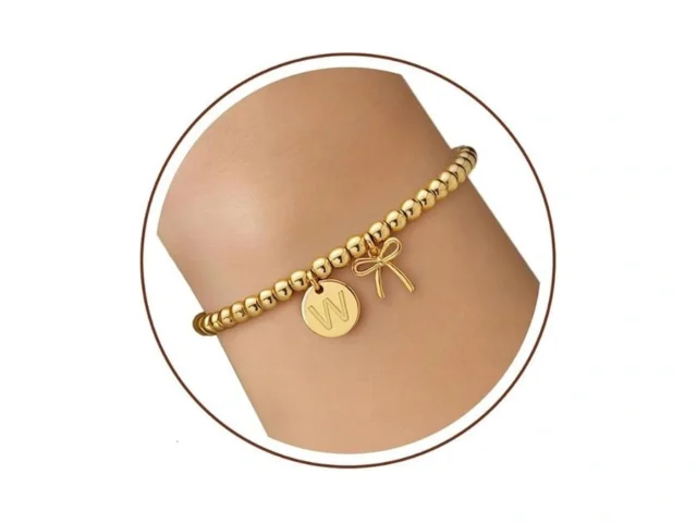Baylay Gold Beaded Bracelets For Women-initial… Code