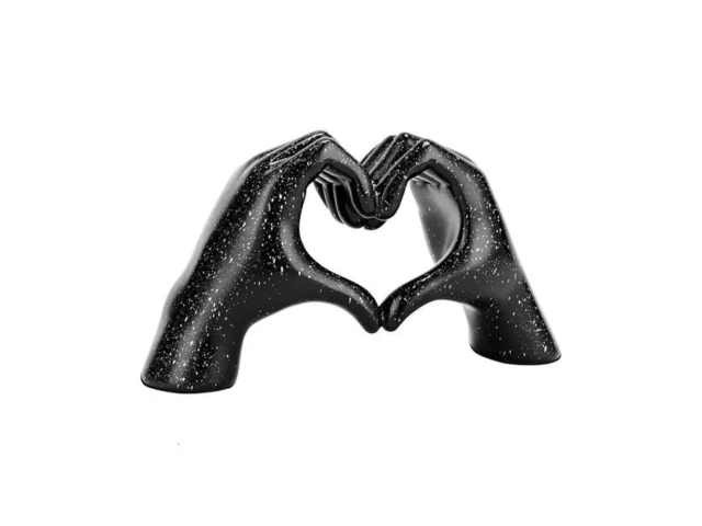 Heart Hands Sculpture Gold Resin Home Decor Heart… Code