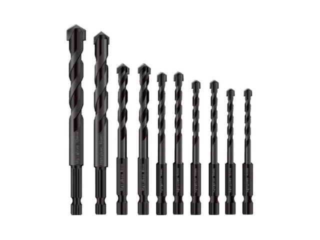 10pcs Black Concrete Drill Bit Set Mgtgbao Tile… Code