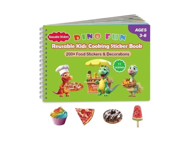 Dino Fun Cooking Sticker Book Create Play With 200… Code