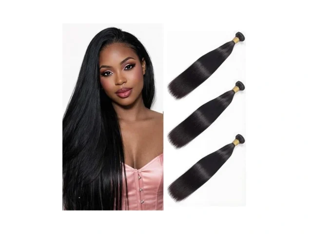 Brazilian Straight Human Hair 3 Bundles Deal 10a… Code