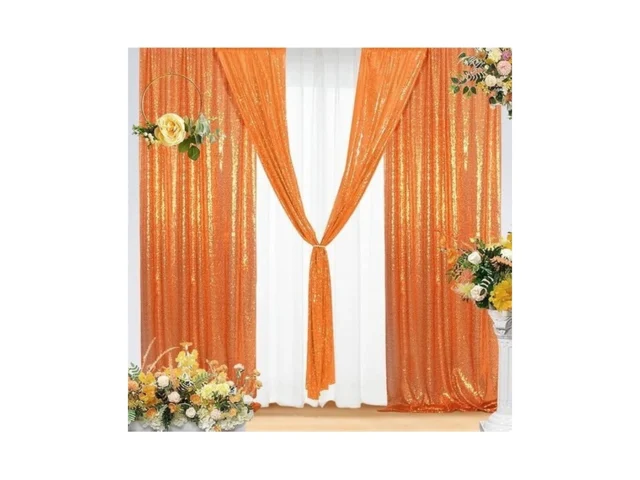 Eternal Beauty 4 Pcs Sequin Backdrop Curtain… Code