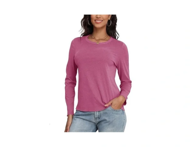 Cocomarts Womens Long Sleeve Crewneck Knit Basic… Code