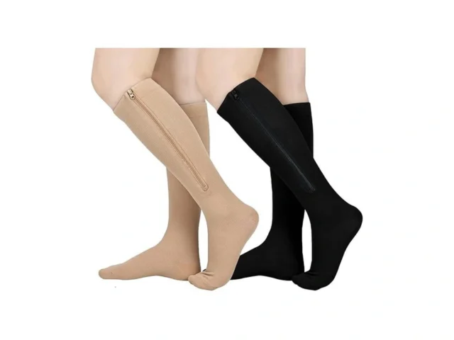 2 Pairs Zipper Compression Socks Women And Men… Code