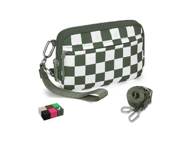 Woomada Checkerboard Nylon Wristlet Wallets For… Code
