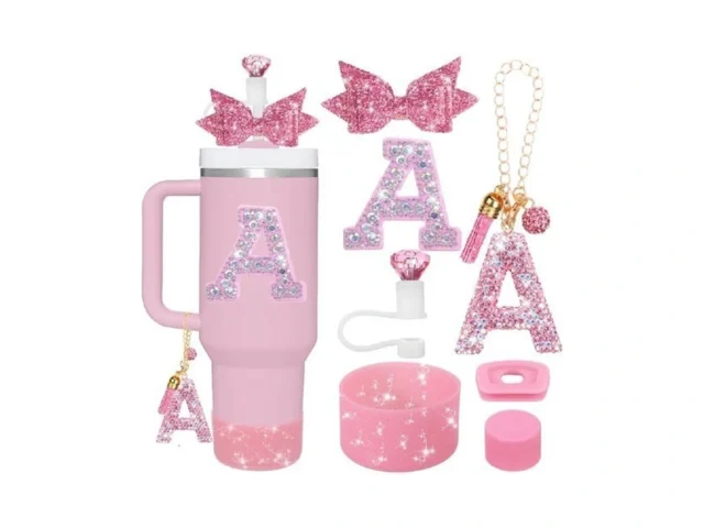 Mity Rain 7pcs Pink Cup Accessories Set For Stanley… Code