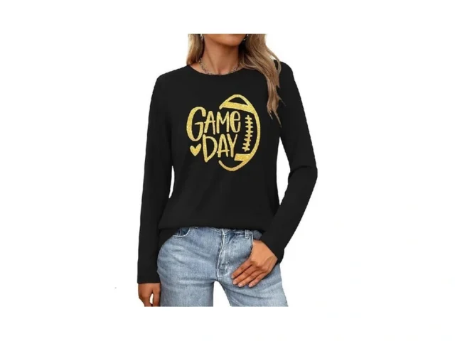 Lazychild Game Day Shirts Women Football Graphic… Code