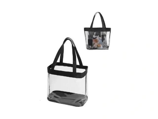 Large Clear Tote Bag Stadium Approved Plastic Yarn… Code