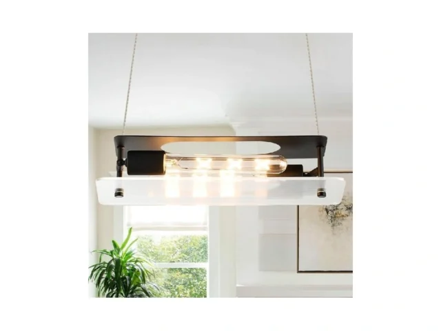 Impioio Black Linear Pendant Light Adjustable… Code
