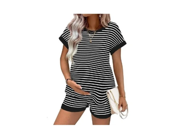 Ekouaer Maternity Pajamas 2 Piece Outfits Waffle… Code