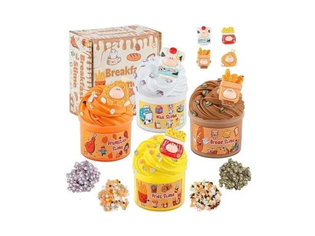 4 Pack Food Butter Slime Super Soft Non-sticky… Code