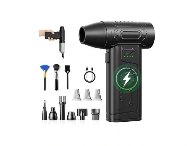 Fourq Compressed Air Duster Mini Vacuum Cleaner… Code