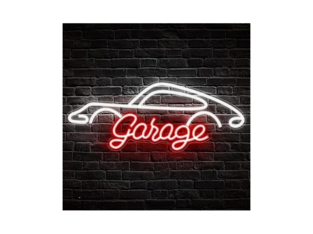 Kavaas Garage Neon Sign Led Garage Sign For Car… Code