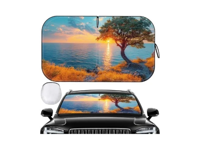 Car Windshield Sun Shade – Foldable Car Sun Shade… Code