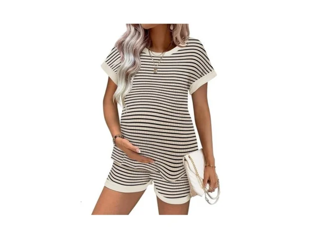 Ekouaer Maternity Pajamas 2 Piece Outfits Waffle… Code