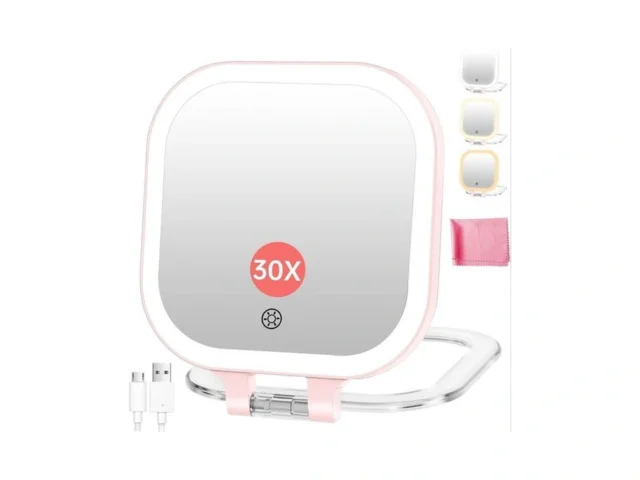 Fascinate Compact Travel Makeup Mirror With Lights… Code