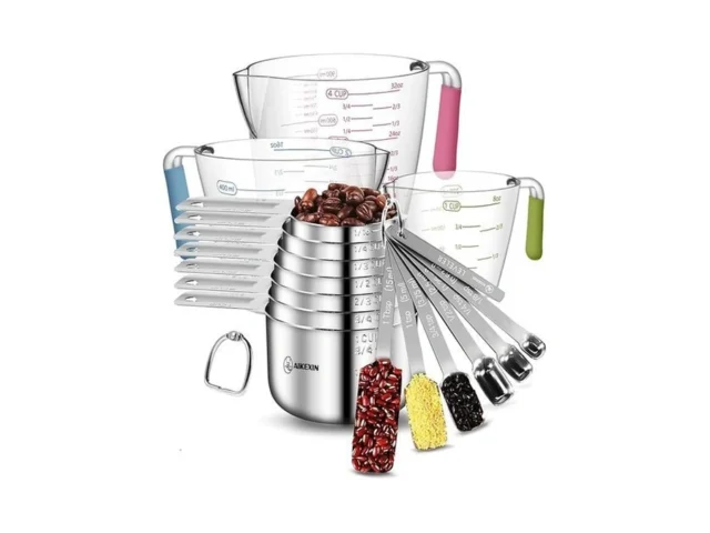 Measuring Cups And Spoons Set Of 19 – Stackable… Code