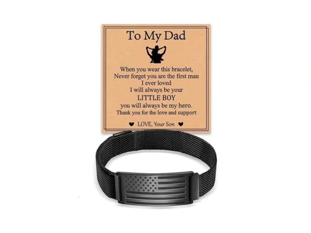 Miss Chipmunk American Flag Bracelet For Men Dad… Code