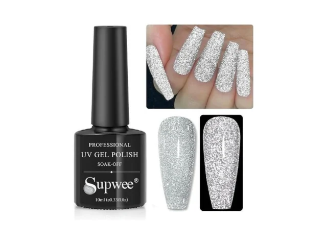 Supwee Reflective Gel Polish Glitter Gel Nail… Code