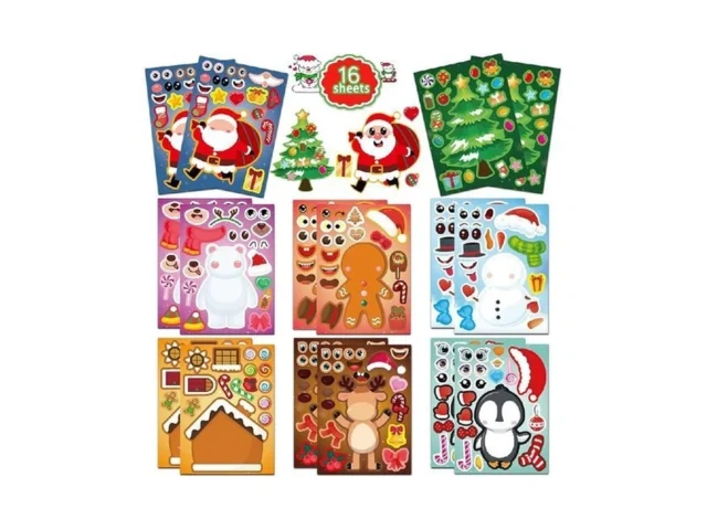 Christmas Stickers Holiday Diy Decorative Stickers… Code