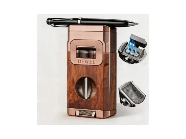 Dewel 3 Jet Windproof 4-in-1 Torch Lighter… Code