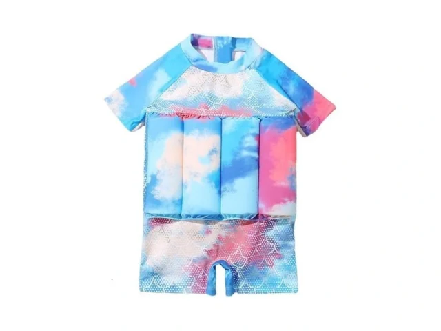 Toddler Swimsuit Short Sleeve One-piece Swim Vest… Code