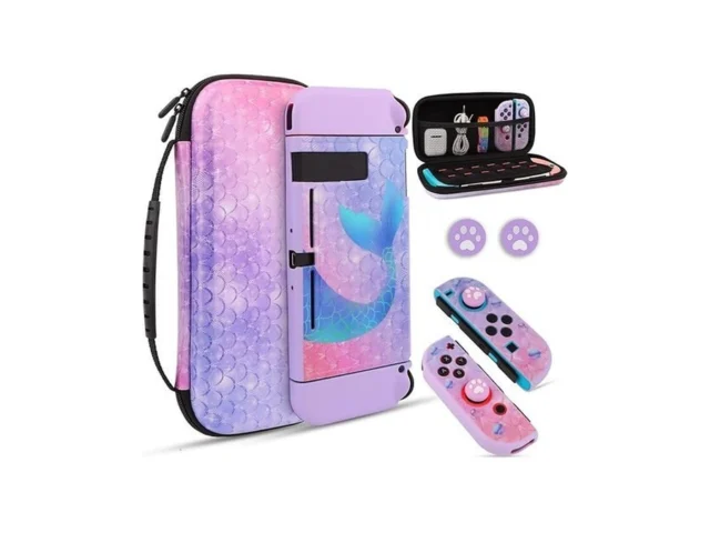 Homicozy Purple Mermaid Hard Carrying Case For… Code