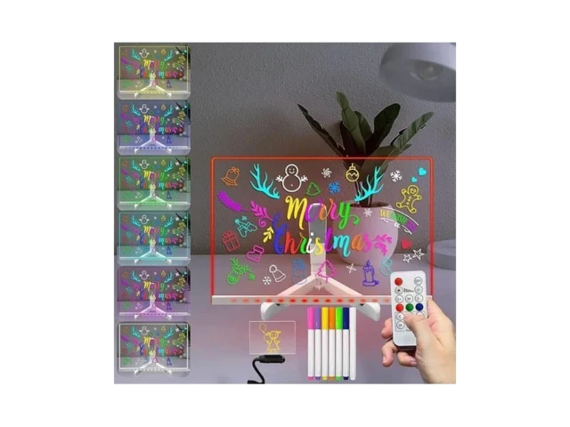 Masshomi 7 8 11 Inch Acrylic Dry Erase Board With… Code