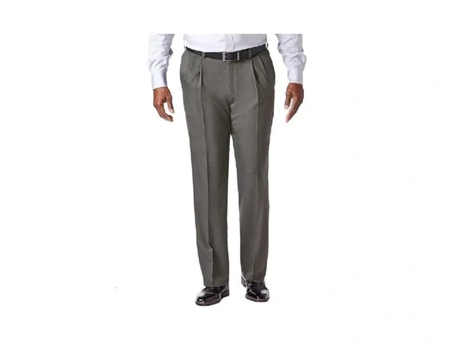 Haggar Mens Cool 18 Pro Classic Fit Pleat Front… Coupon