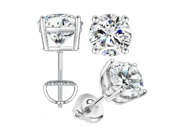 1carat Moissanite Earrings S925 Sterling Silver… Coupon
