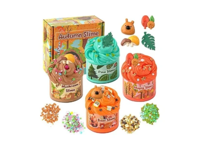 4 Pack Autumn Butter Slime Super Soft Non-sticky… Code