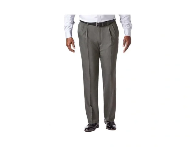 Haggar Mens Cool 18 Pro Classic Fit Pleat Front… Coupon