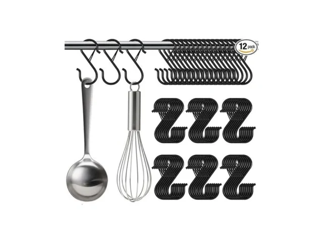 12pcs S Hooks For Hanging Hanger Purse Hooks… Code