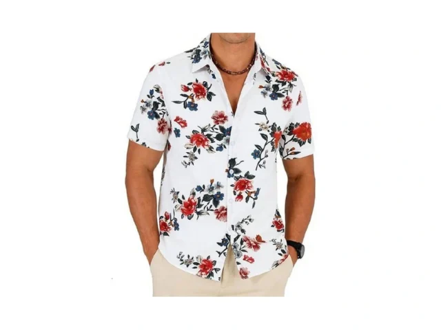 Tixmie Mens Cotton Hawaiian Shirt – Casual Short… Code