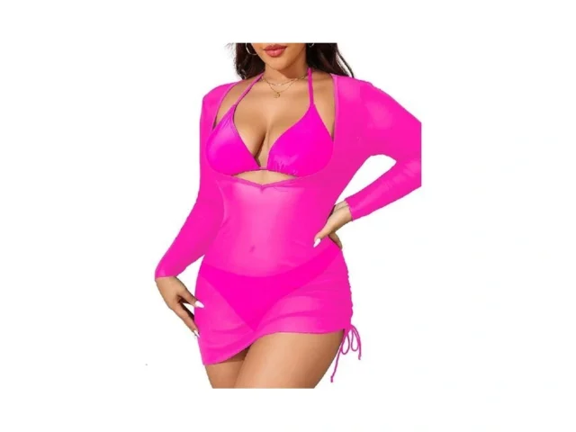 Aqua Eve Plus Size 3 Piece Bikini Set Women… Code