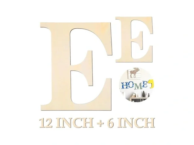 Hekoola Wooden Letters 12 Inch And 6 Inch Wood… Code