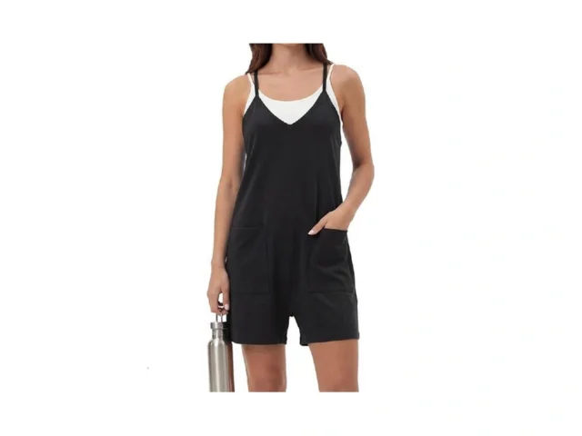 Yoins Womens Summer Rompers Casual Loose V Neck… Code