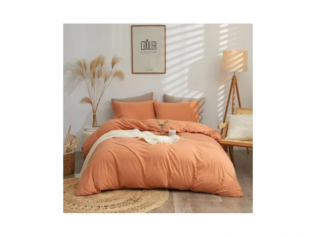 Lifevc Luxury Twin Xl Bedding Set Solid Color Peach… Code